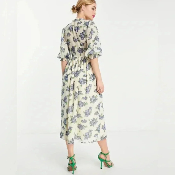 ASOS Midi Floral  Smock Dress - Picture 3 of 10